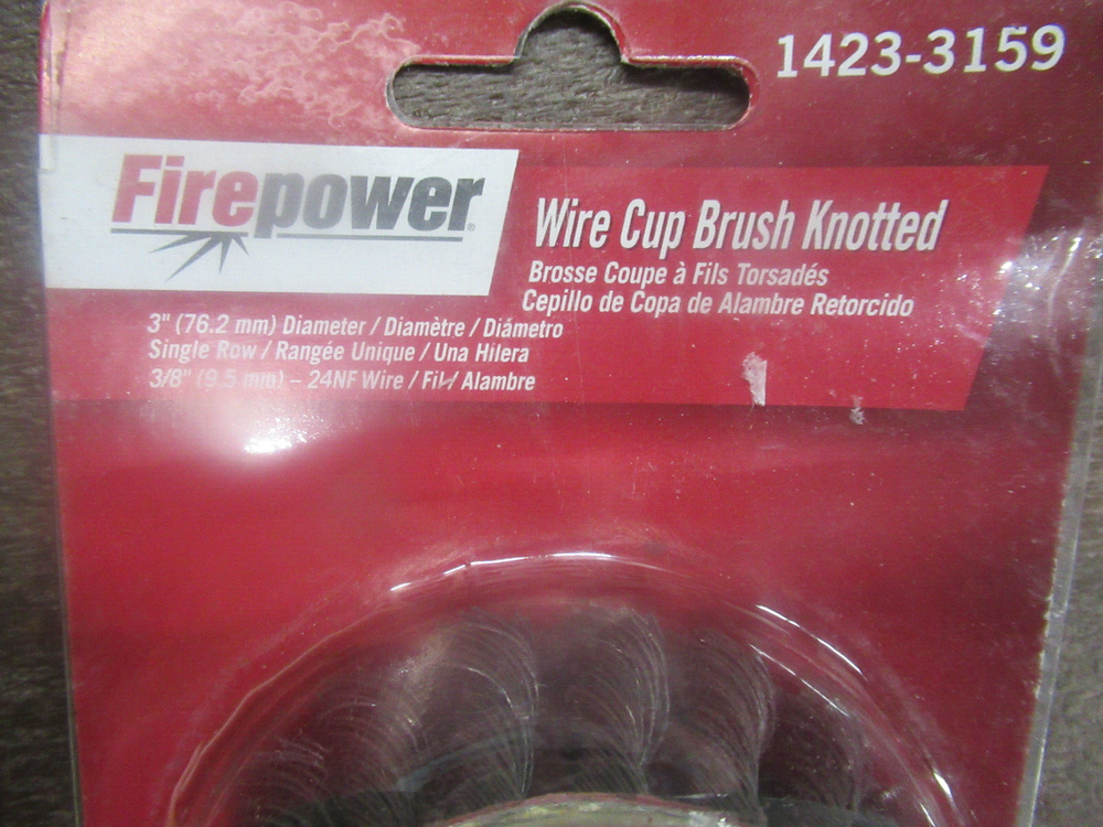 FIREPOWER 1423-3159 3" WIRE CUP BRUSH KNOTTED