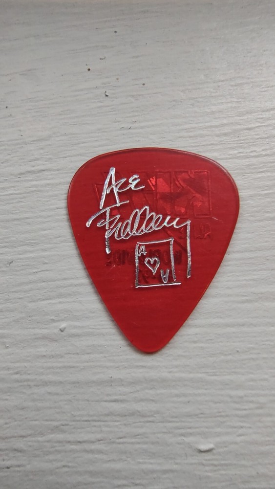 KISS Ace Frehley "Alive / Worldwide 96-97" Signature Red Guitar Pick