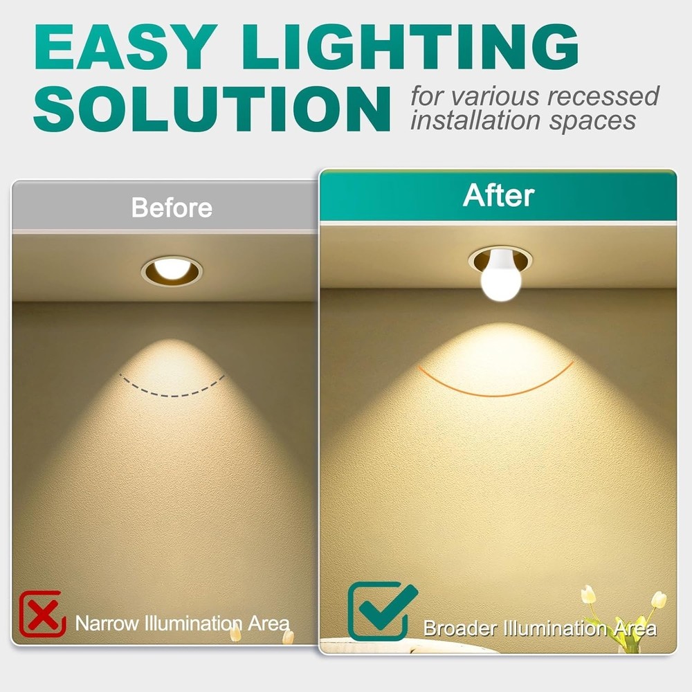 E26 Socket Extender, E26 Standard Medium Base Lamp Bulb Socket Adapter of 5CM...