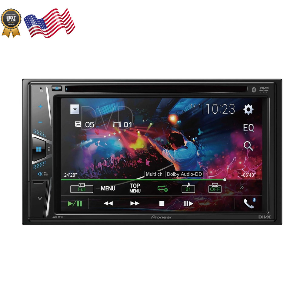 PIONEER BLUETOOTH CAR STEREO Double Din 6.2" Touchscreen Android IOS Compatible