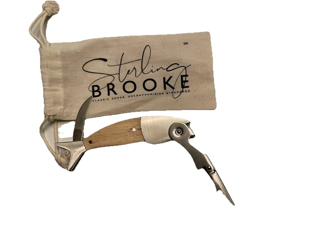 Sterling Brooke Coastal Double Pull Opener & Corkscrew