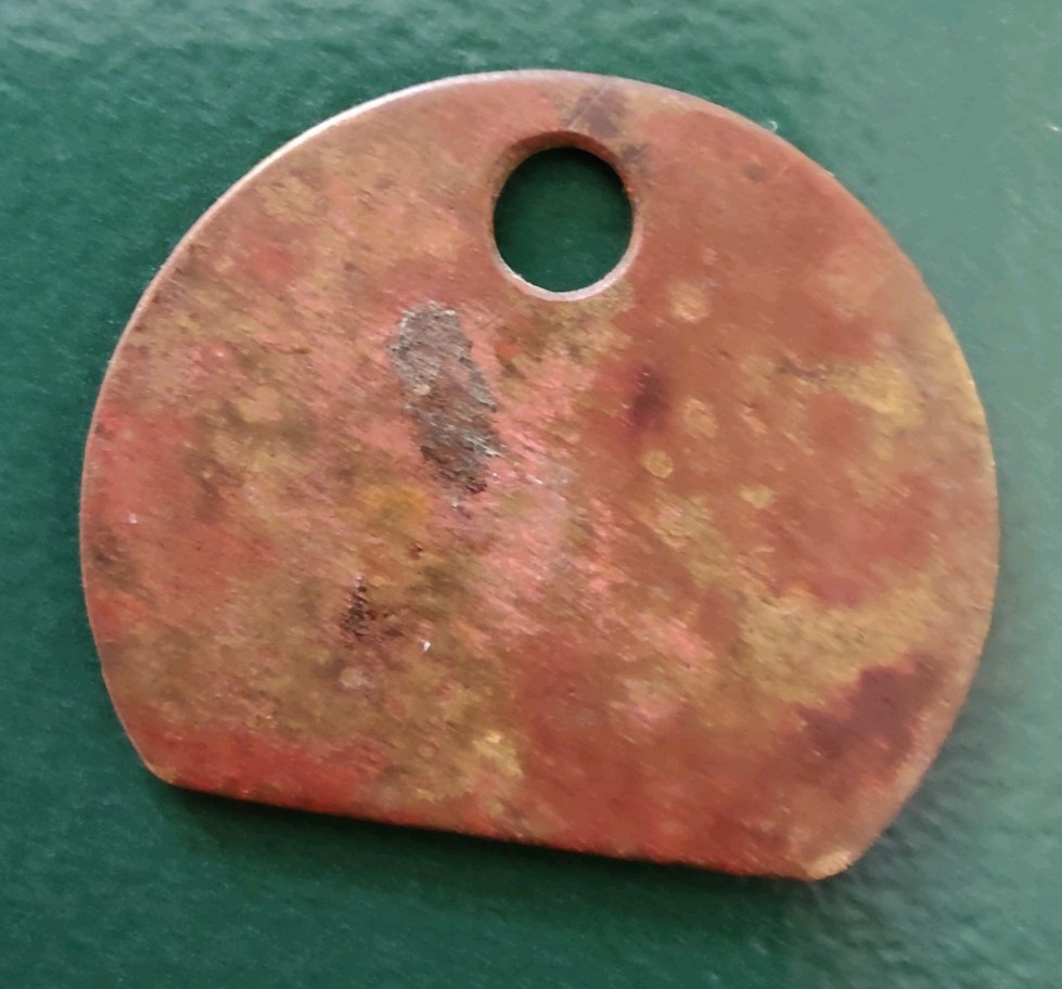 NCB Markham Colliery Pit Checks Tally Token marked NCB Markham 4041