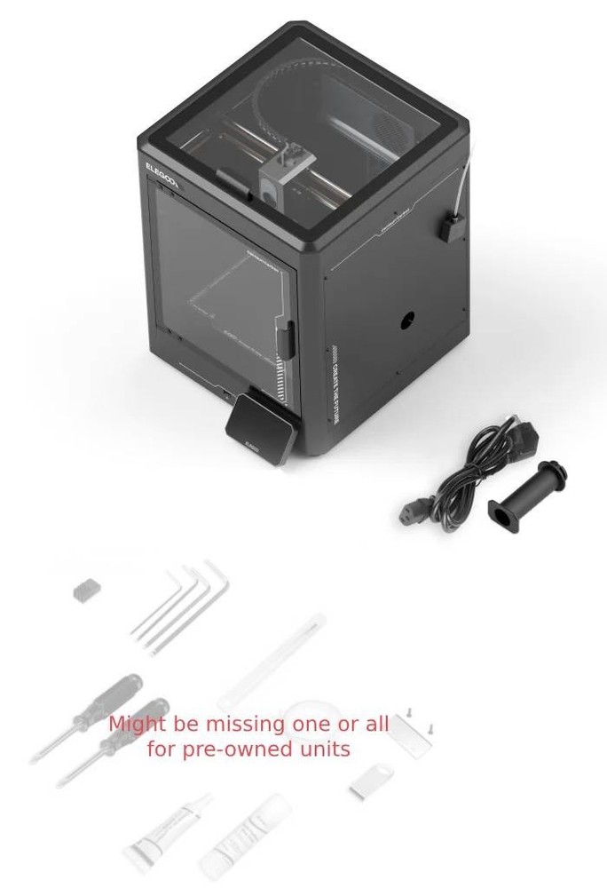 Elegoo Centauri Carbon Enclosed CoreXY 3D printer WiFi [Pre-Owned] Fully Tested