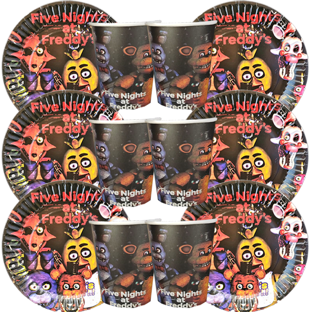 FIVE NIGHTS AT FREDDYS BALLON CAKE GIFT BOX PARTY SUPPLIES DECORATION BAG FAVOR