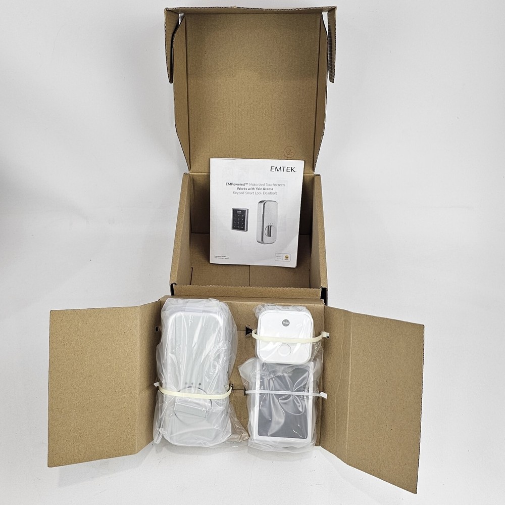 Emtek Smart Touchscreen Deadbolt Connected By August EMP1101-US26, Chrome