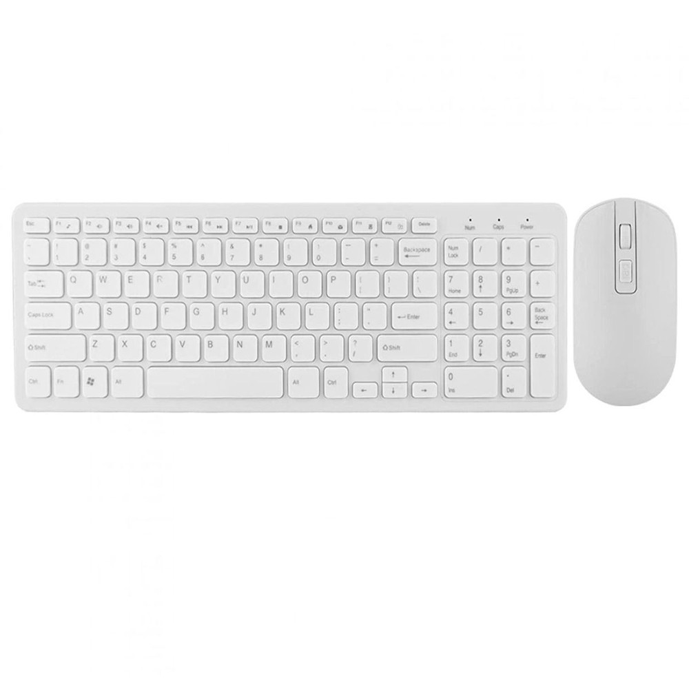Wireless Keyboard and Mouse Set 2.4GHz - Ergonomic and Compact Design