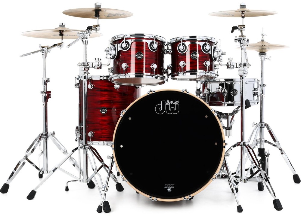 DW Performance Series 4-piece Shell Pack with 22-inch Bass Drum - Antique Ruby