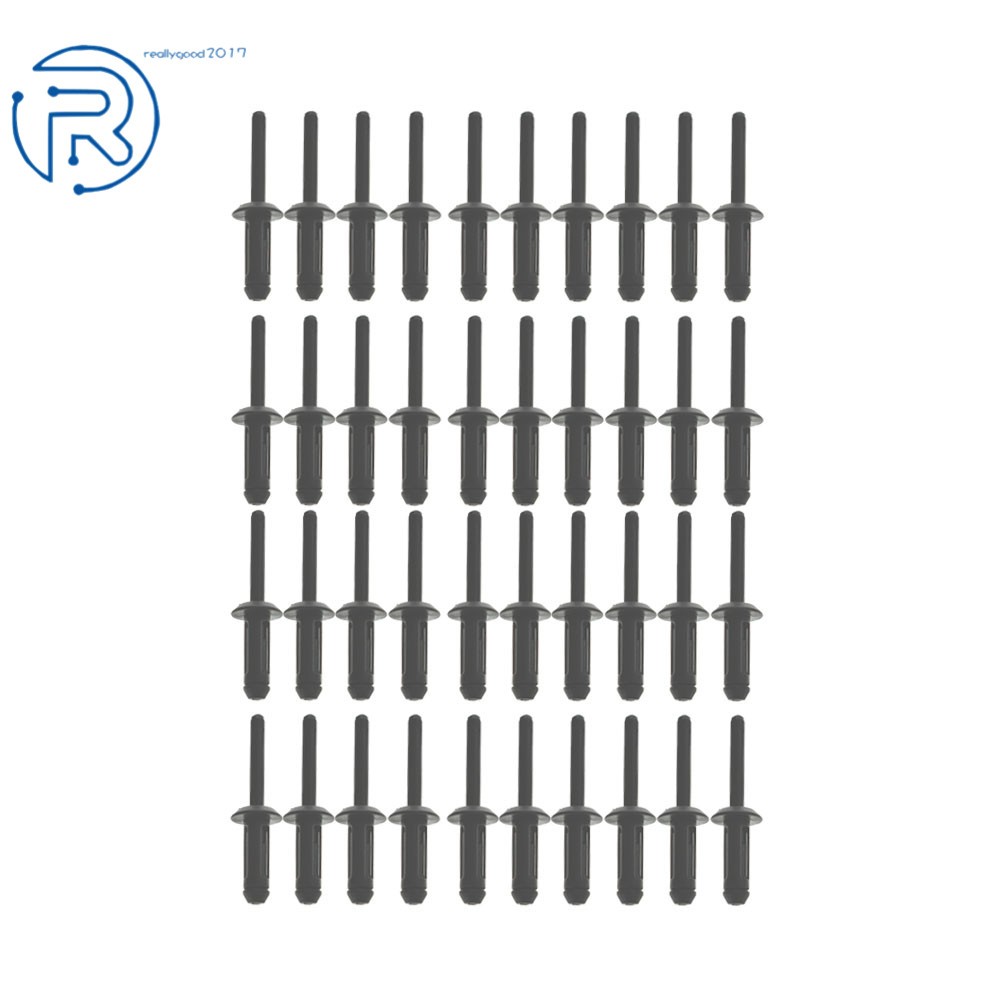 41PCS PLASTIC POLY RIVET GUN QUICK SET RIVETER RIVETING HAND TOOL Asorted Kit