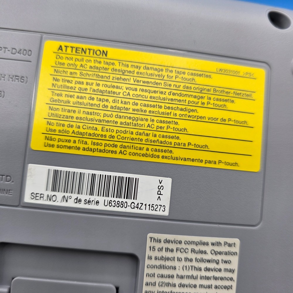Brother P-Touch Label Printer PT-D400 UNIT ONLY