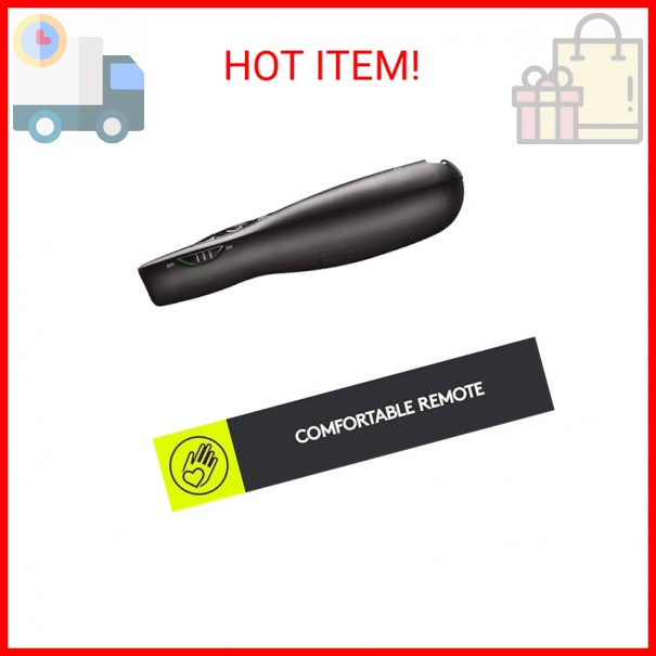 Logitech Wireless Presenter R400, USB-A PowerPoint Clicker with Laser Pointer, W