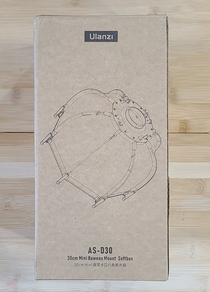 Ulanzi AS-D30 30cm Mini Bowens Mount Octagon Softbox Studio Flash & Speedlight