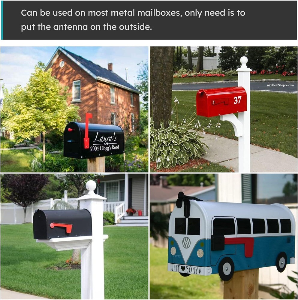 Mailbox Alarm Mail Chime Notification System 200ft Wireless Mailbox Alert