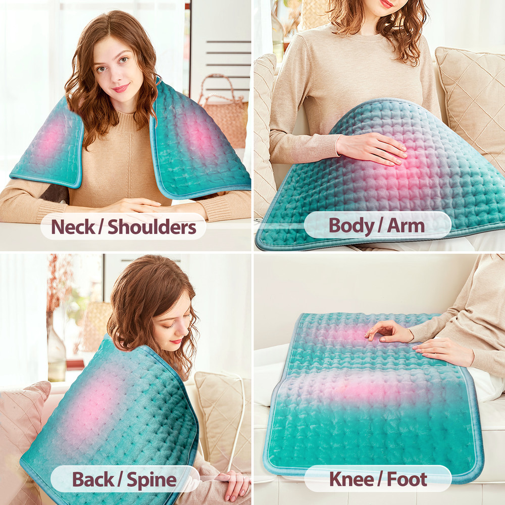 Electric Heating Pad for Back Neck Pain Relief