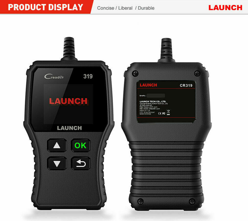 LAUNCH CR319 Car OBD2 OBD Code Reader Scanner Check Engine Fault Diagnostic Tool