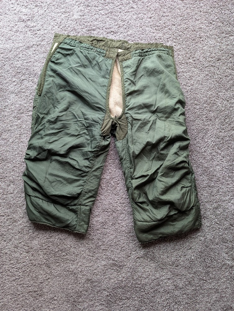 M-51 Arctic Trouser Liners, Medium Regular, 100% wool NOS