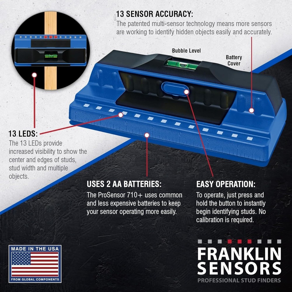 Accurate ProSensor 710+ Wood & Metal Stud Detector