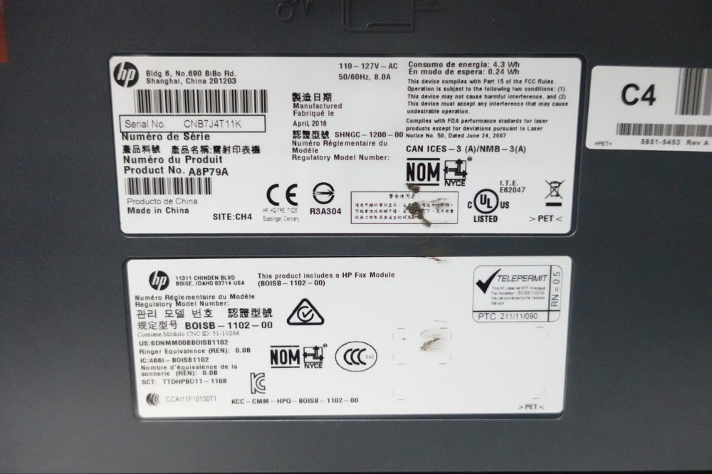 Hewlett Packard Hp MFP M521DN A8P79A Laser Jet Pro Printer