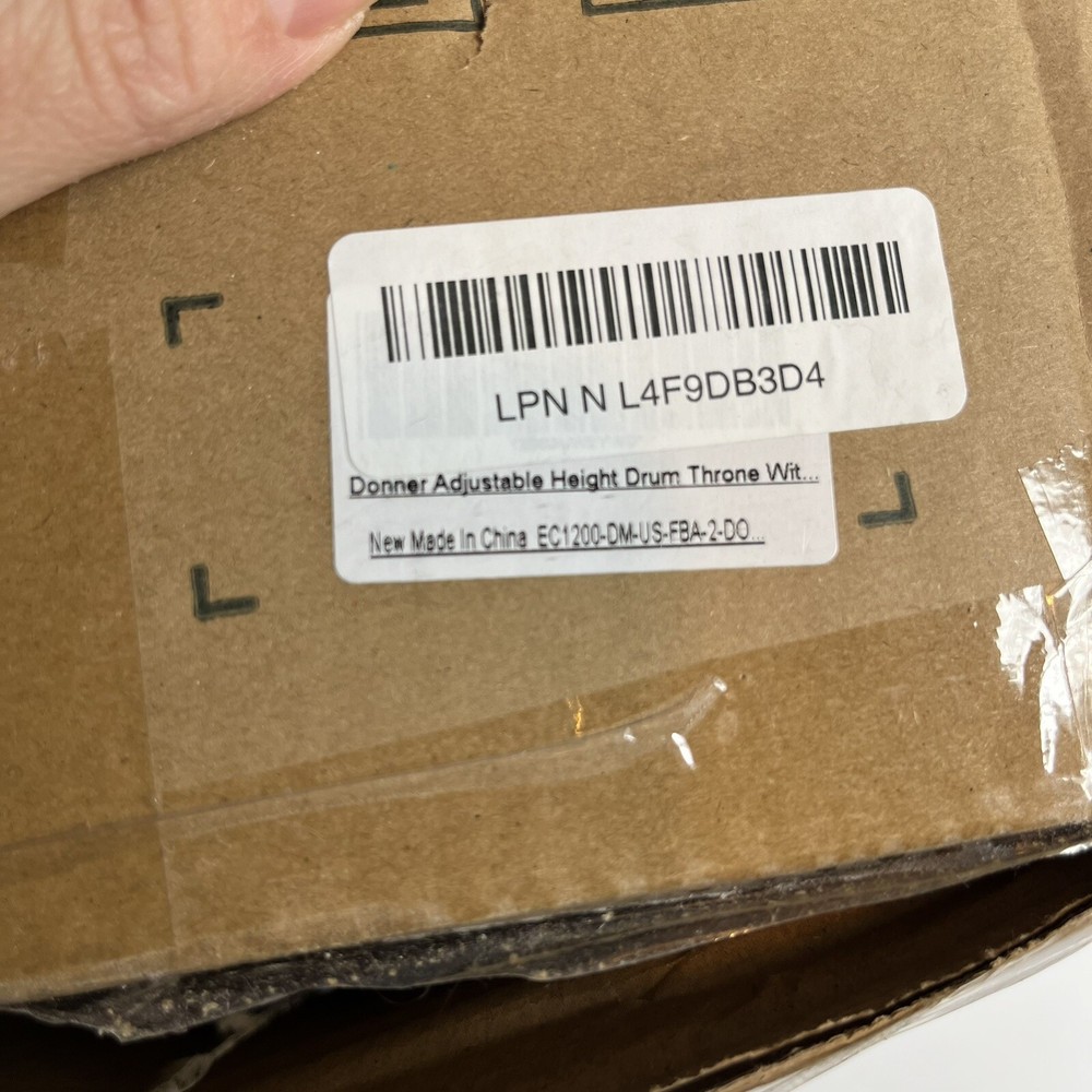 Donner Drum Throne Padded Seat Stable Height Adjustable Stool Double Braced Leg