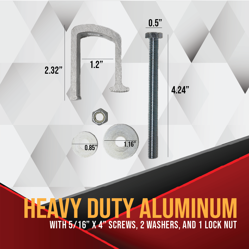 Boxer Toolbox Truck Clamp, Universal Aluminum Tie Down 4 Pack