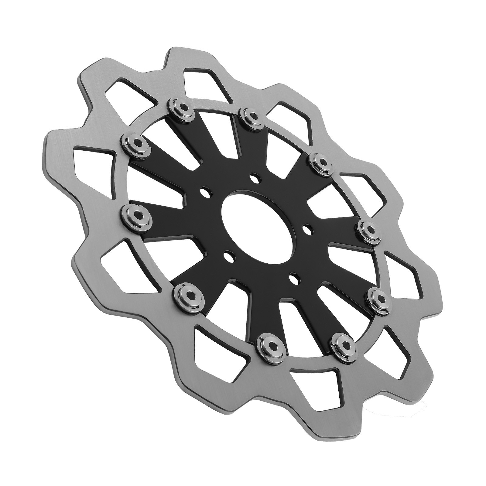 2x 11.8" Floating Front Brake Rotor for Harley-Davidson Touring 2009-2019 Black