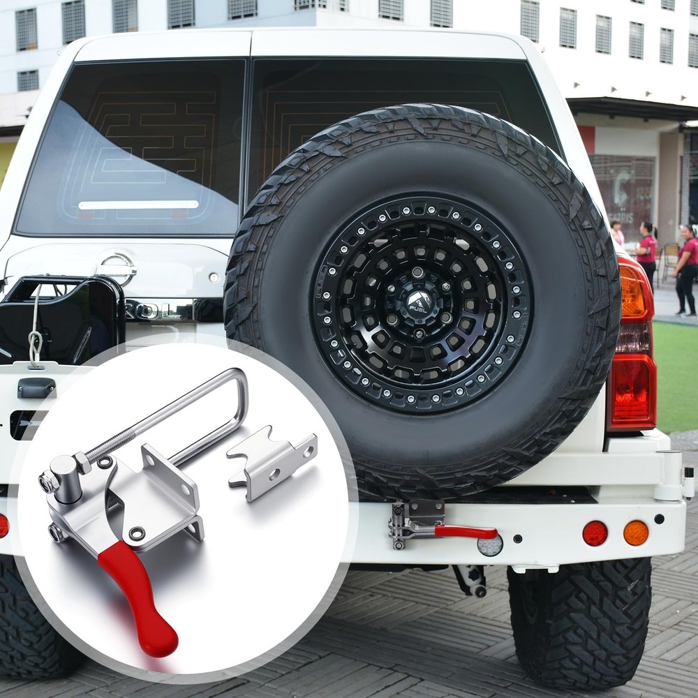 Canchiing Tire Carrier Hinge Kit Include Necessary Latch, Slewing Multicolor