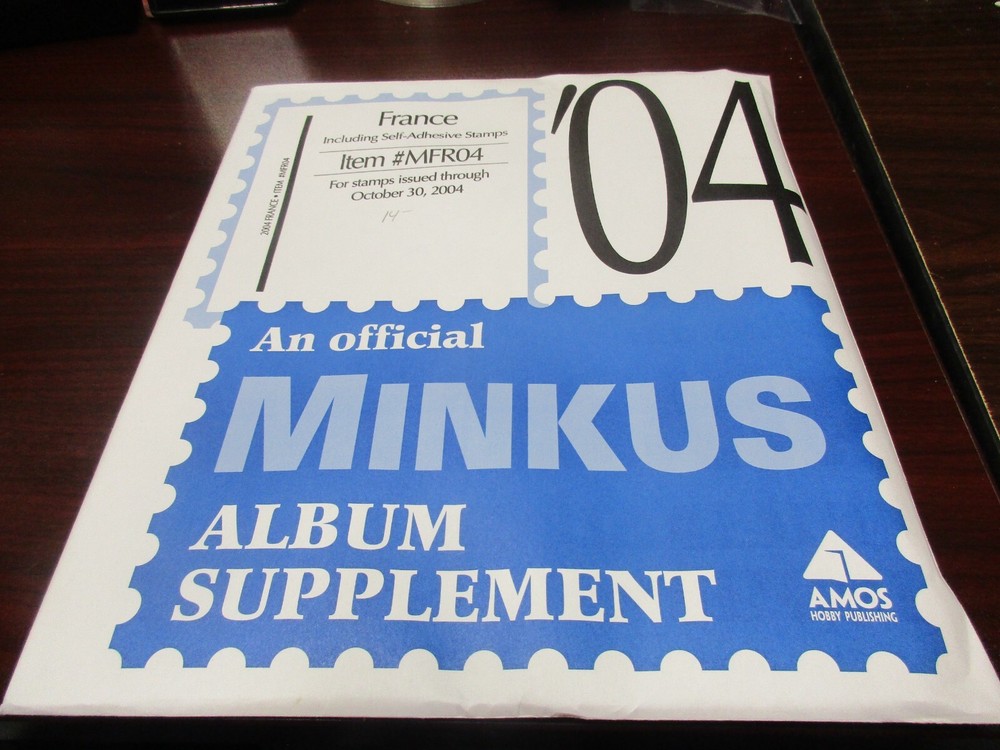 "MINKUS"  ALBUM SUPPLEMENT FRANCE ITEM #MFR04  W/FREE SHIPPING!!!