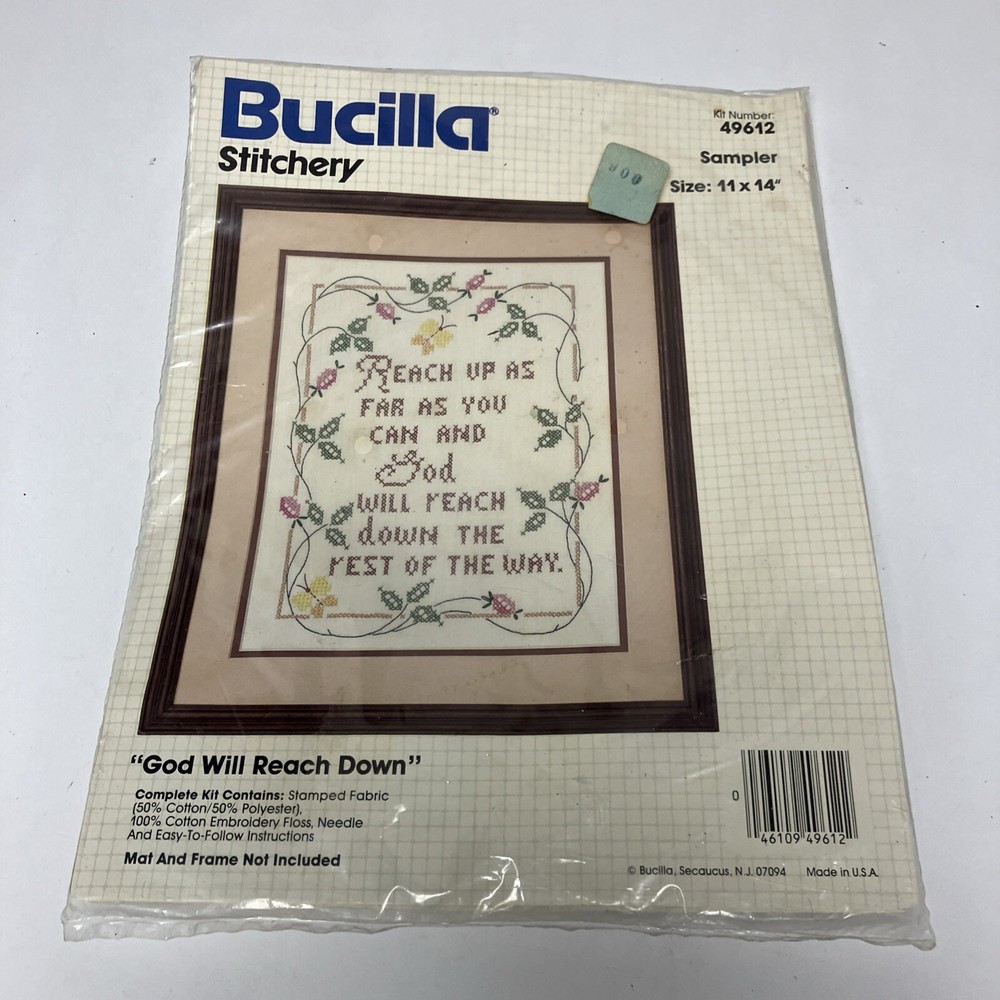 bucilla stitchery #49612 “God Will Reach Down”