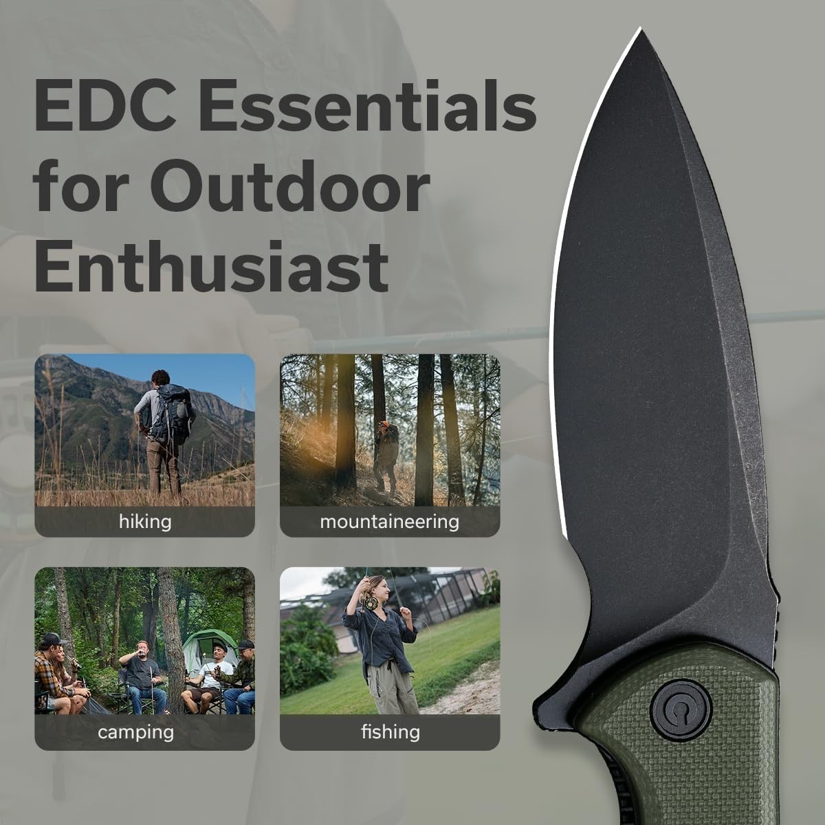 CIVIVI Mini Praxis D2 Folding Knife G10 EDC Camping