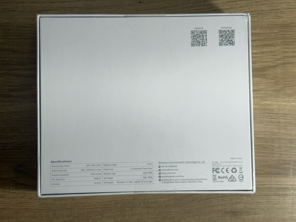 Huion HS64 Drawing Tablet NEW, Creative Pen Tablet USB Graphics