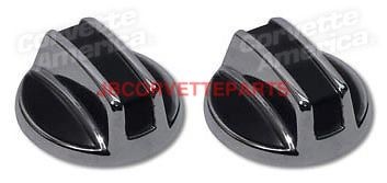 68-77 Corvette Inside Door Lock Knobs NEW PAIR
