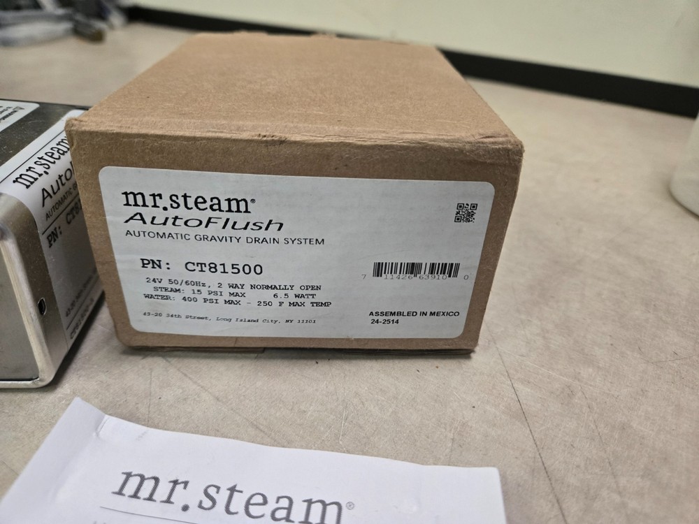 Mr Steam AutoFlush CT81500 Automatic Gravity Drain System (New Open Box)