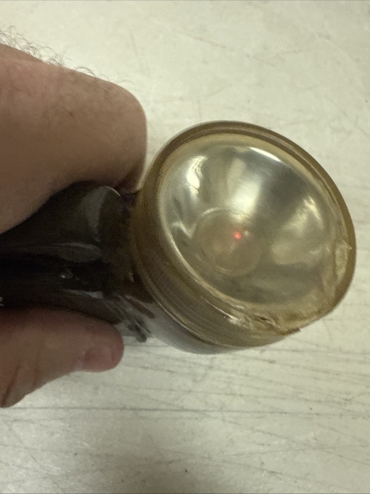 WWII Military Daco-Lite Type A9 hand-energized survival flashlight