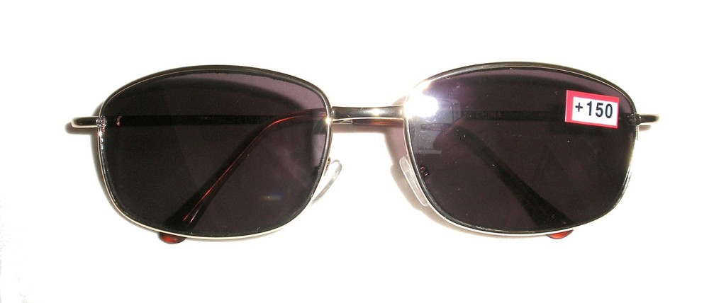 FULL SUN READER READING SUNGLASSES CHEATERS SPECS SPEX - SPRING HINGE AT TEMPLES
