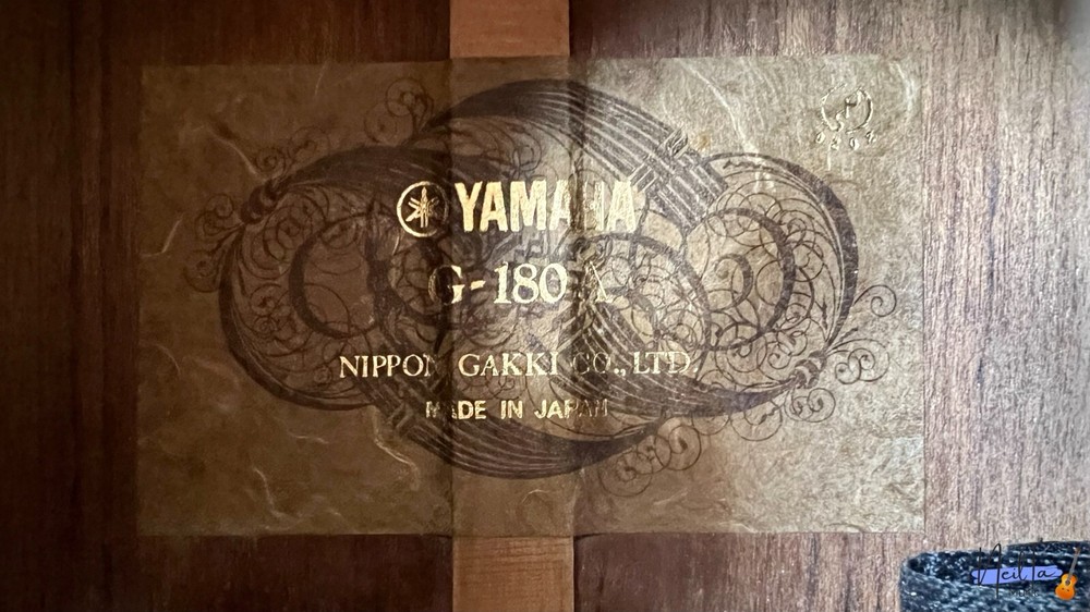 Products Yamaha G-180A Custom Electric Classical Guitar 1973 - SOLID CEDAR TOP