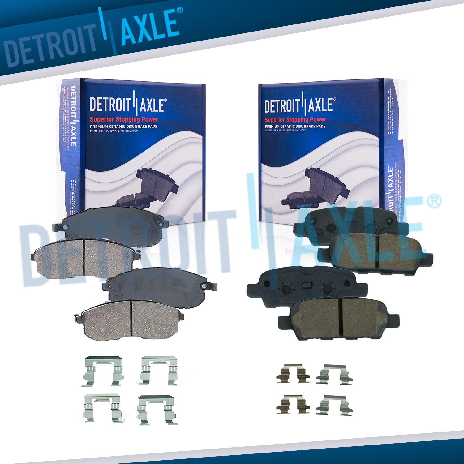 Front & Rear Ceramic Brake Pads for Infiniti G35 Nissan 350Z Juke Sentra Altima