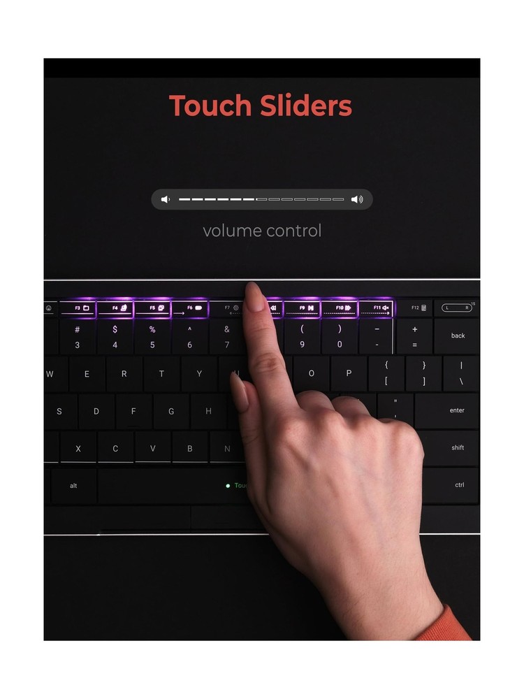 CLVX 1 Wireless Touchpad Keyboard – Bluetooth & USB-C – Low Profile,