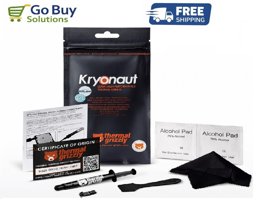 Thermal Grizzly Kryonaut theHigh Performance Thermal Paste Cooling All Processor