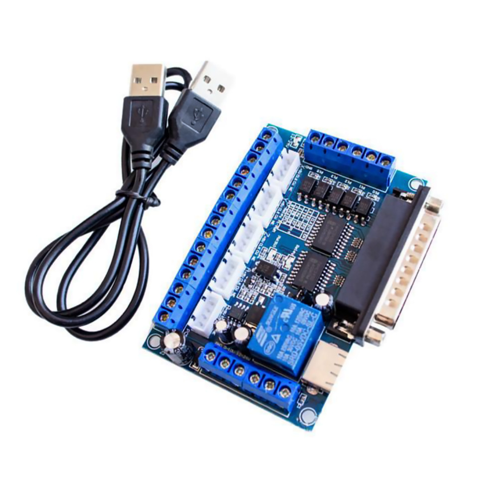 12-24V 5 Axis Interface Adapter Breakout Board For Stepper Motor Driver Mach3