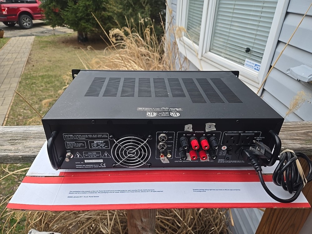 GEMINI P-600 Stereo Power Amplifier, UNTESTED, AS IS, READ**