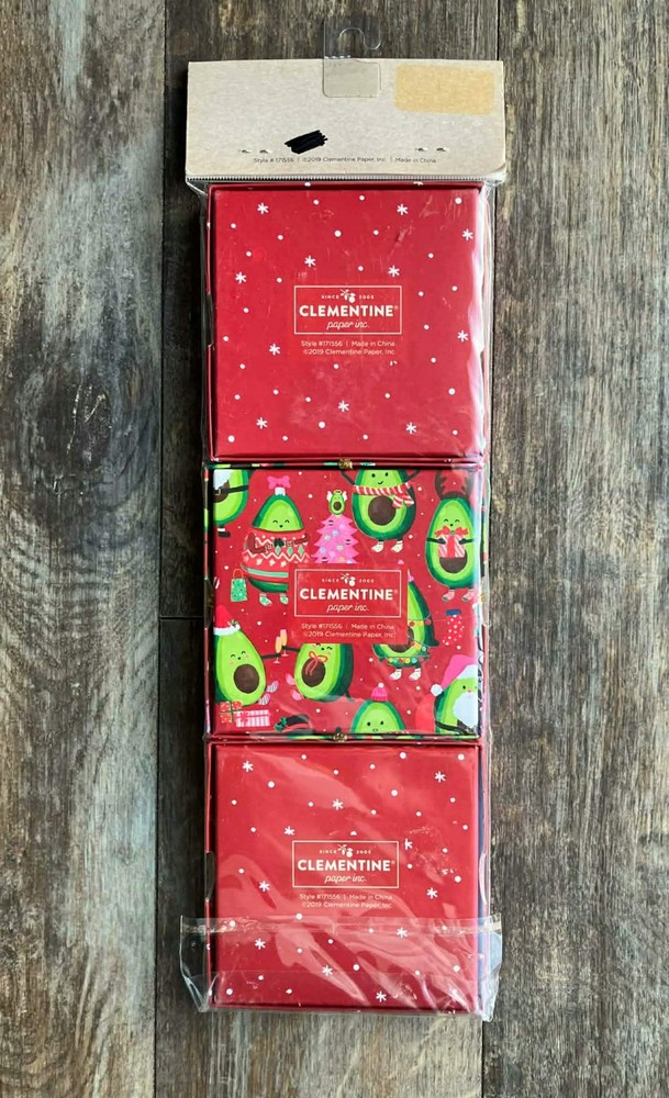 Avocado Christmas Gift Boxes Set of 3