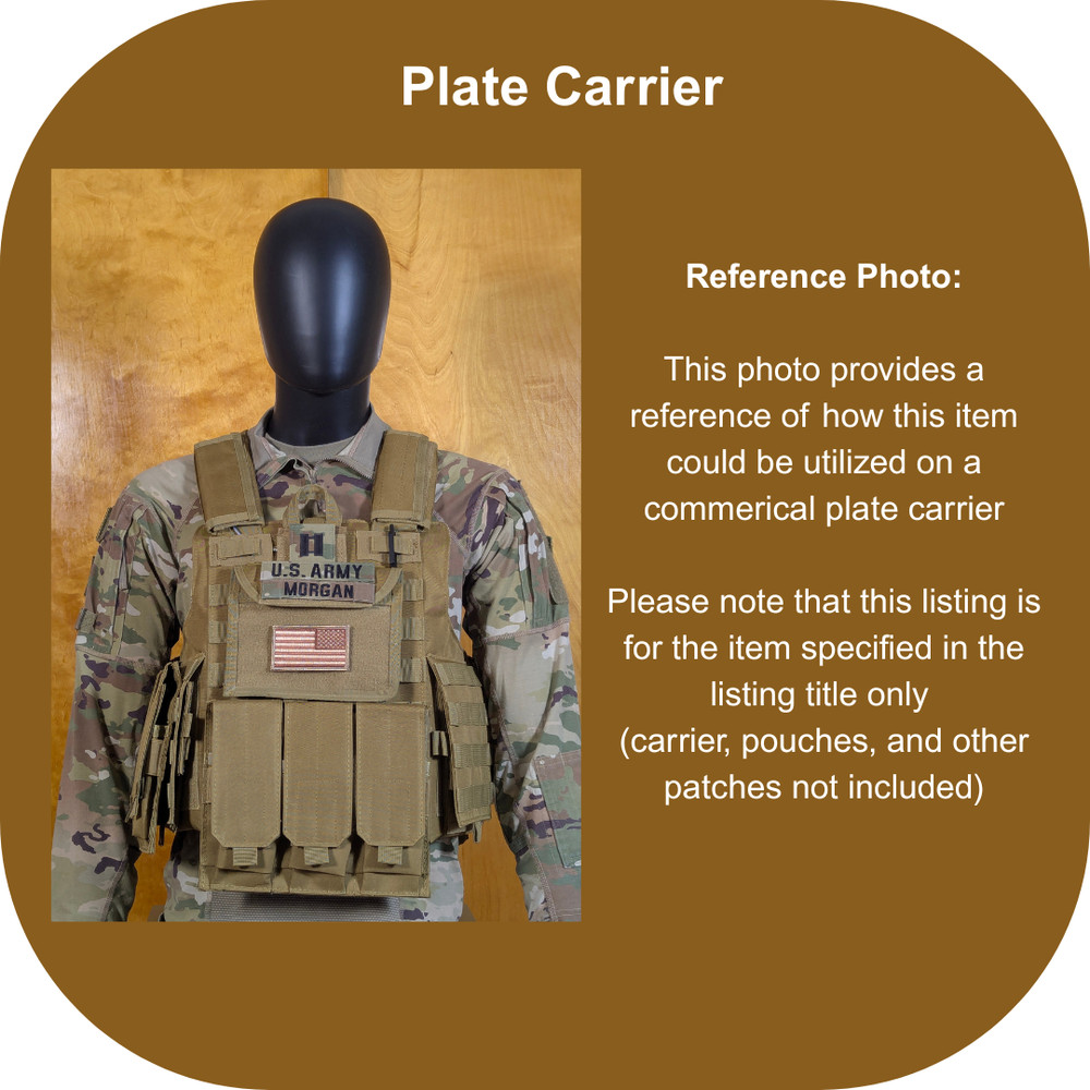 Reverse American Flag Patch - Subdued Desert Sand Tan - Hook - Tactical Patch