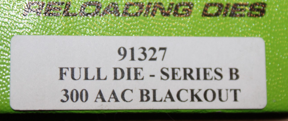 REDDING Reloading Full Length Sizing Die-300 AAC Blackout, 91327
