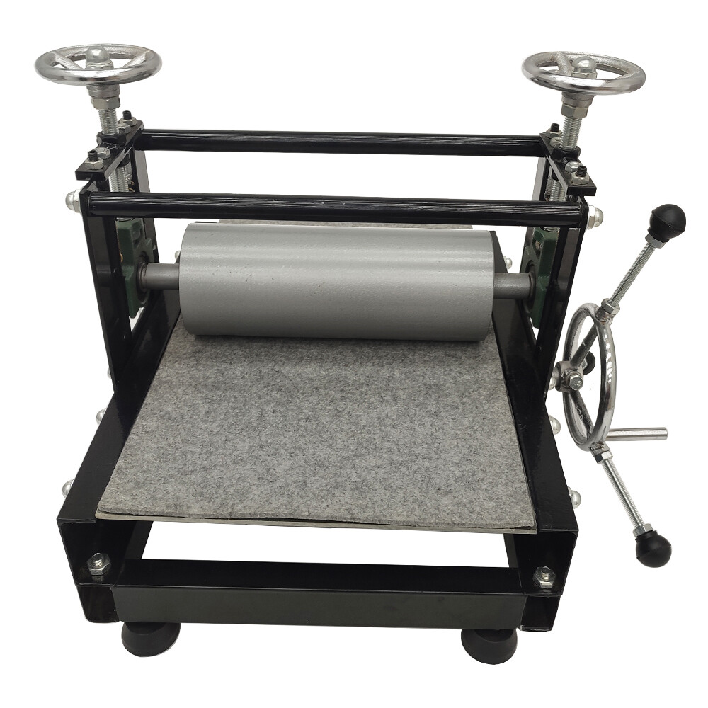 Upgrade Portable Press Printmaking Machine 30x50cm Adjust Tabletop Slab Roller