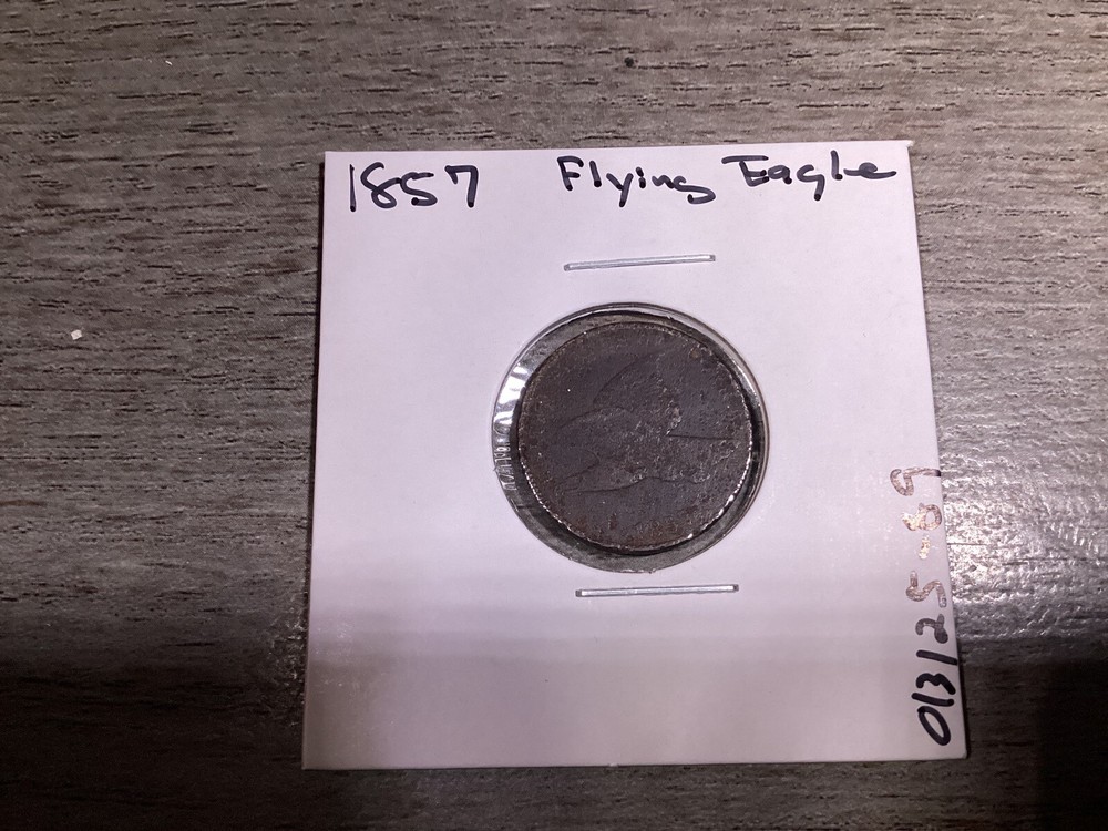 1857 Flying Eagle Penny US Small Cent Copper 013125 89tk
