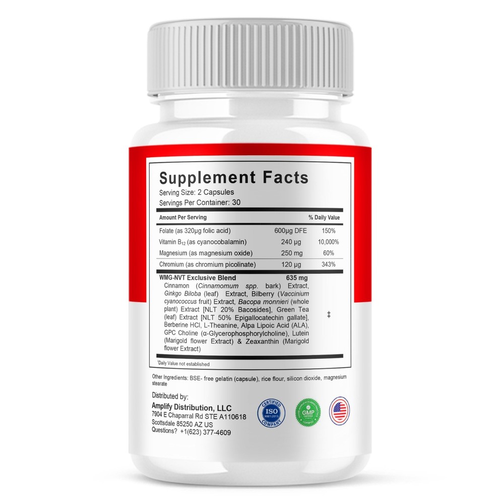 (2 Pack) BioSteady Blood Optimizer, Bio Steady Advanced Formula (120 Capsules)
