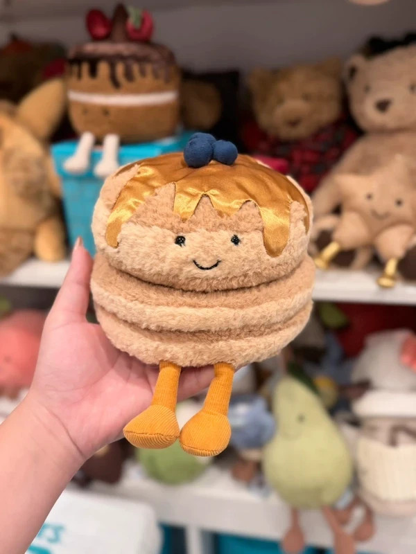 Jellycat Amuseables Fran Pancakes Soft Plush Stuffed Toy Gift NWT & Dust Bag USA