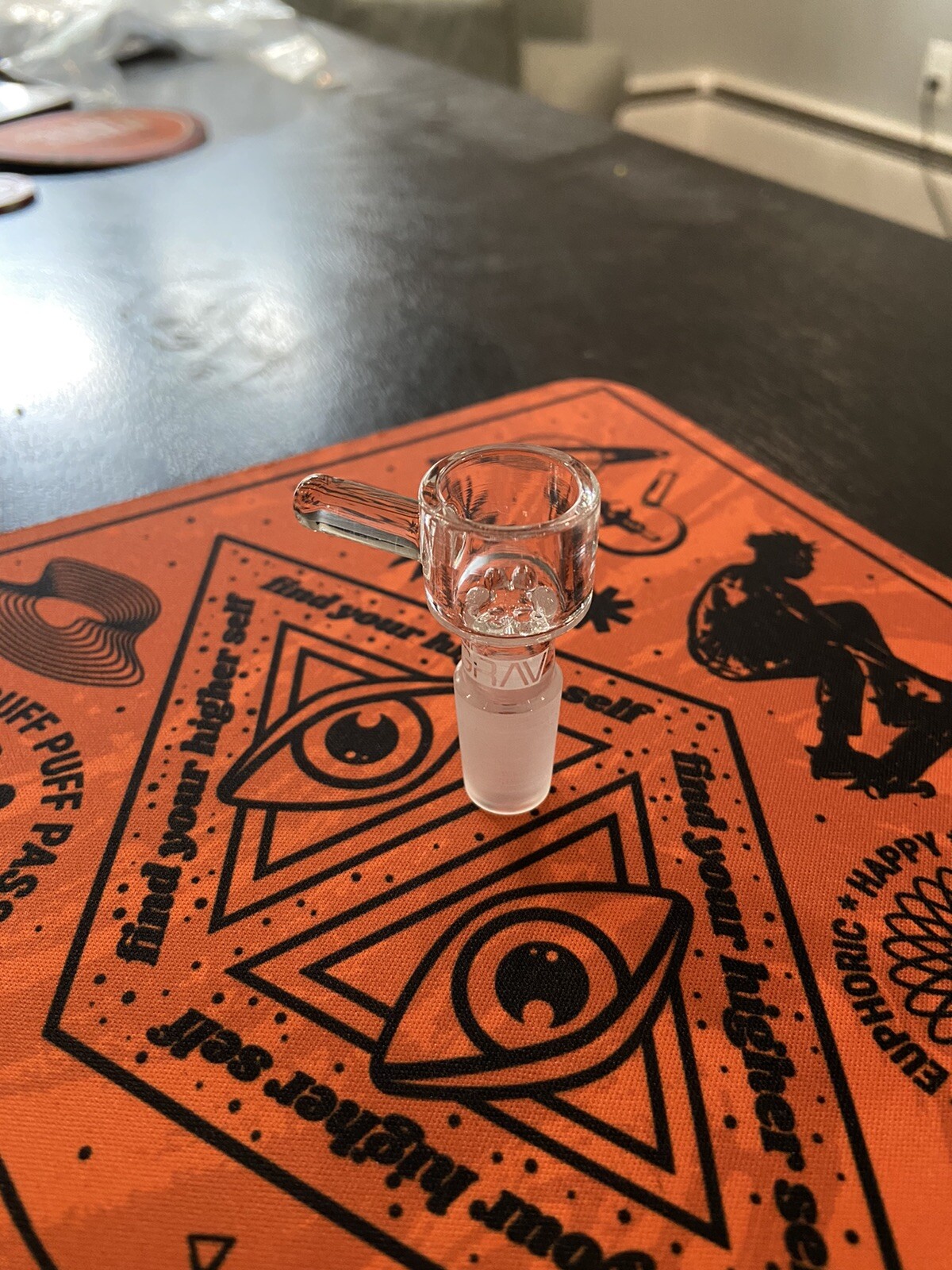 GRAV 14mm Male Octobowl w/ Built-in Glass Screen - Clear *SHIPS ASAP*