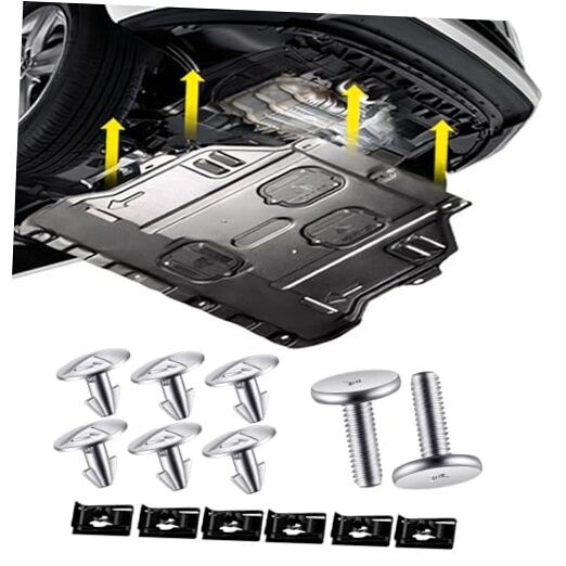 Engine Splash Shield Hardware Kit – Under Engine Cover Bolts & Clips for 14PCS