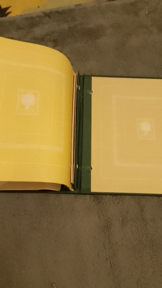 Old Stamp Albums Two Empty In Cardboard Slip Cases