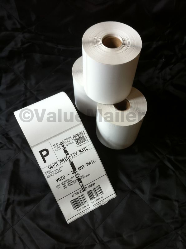 4 Rolls 250 4x6 Direct Thermal Labels Premium Zebra Eltron 2844 Compatible